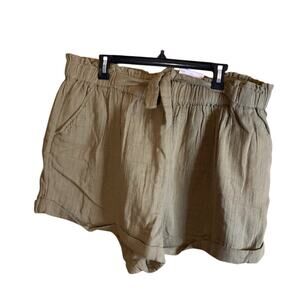 NWT Women's Plus 2X SO High Rise Soft Short Olive Green Camp Short (2021)